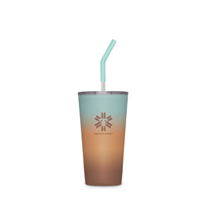 Colored straw + lid