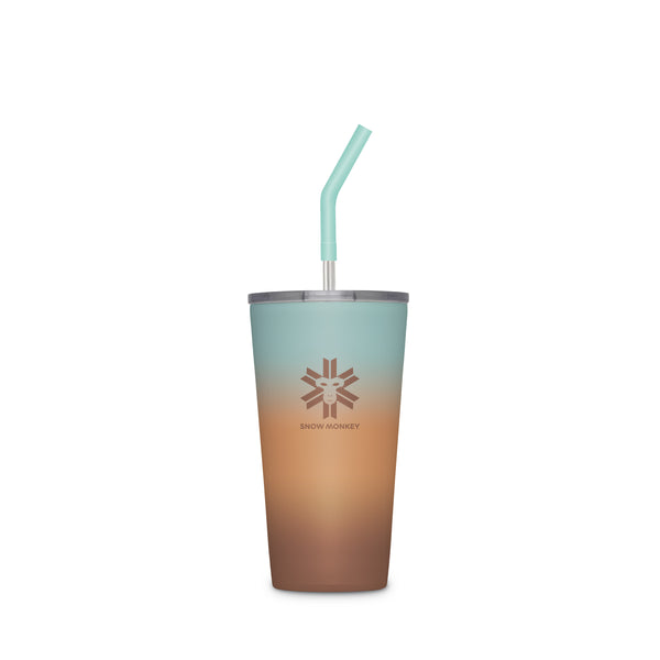 Colored straw + lid